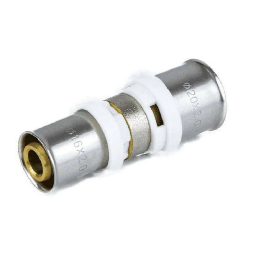 Муфта Aquasfera 8004 Дн20х32 Ру16 соединительная переходная пресс, для металлопластиковых труб, латунь Муфта Aquasfera 8004 Дн20х32 Ру16 соединительная переходная пресс, для металлопластиковых труб, латунь