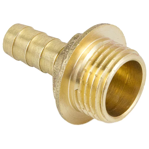 Переходник неразъемный Aquasfera 9102 Дн20x1/2″ Ру16 наружная резьба/штуцер, для шланга, материал - латунь