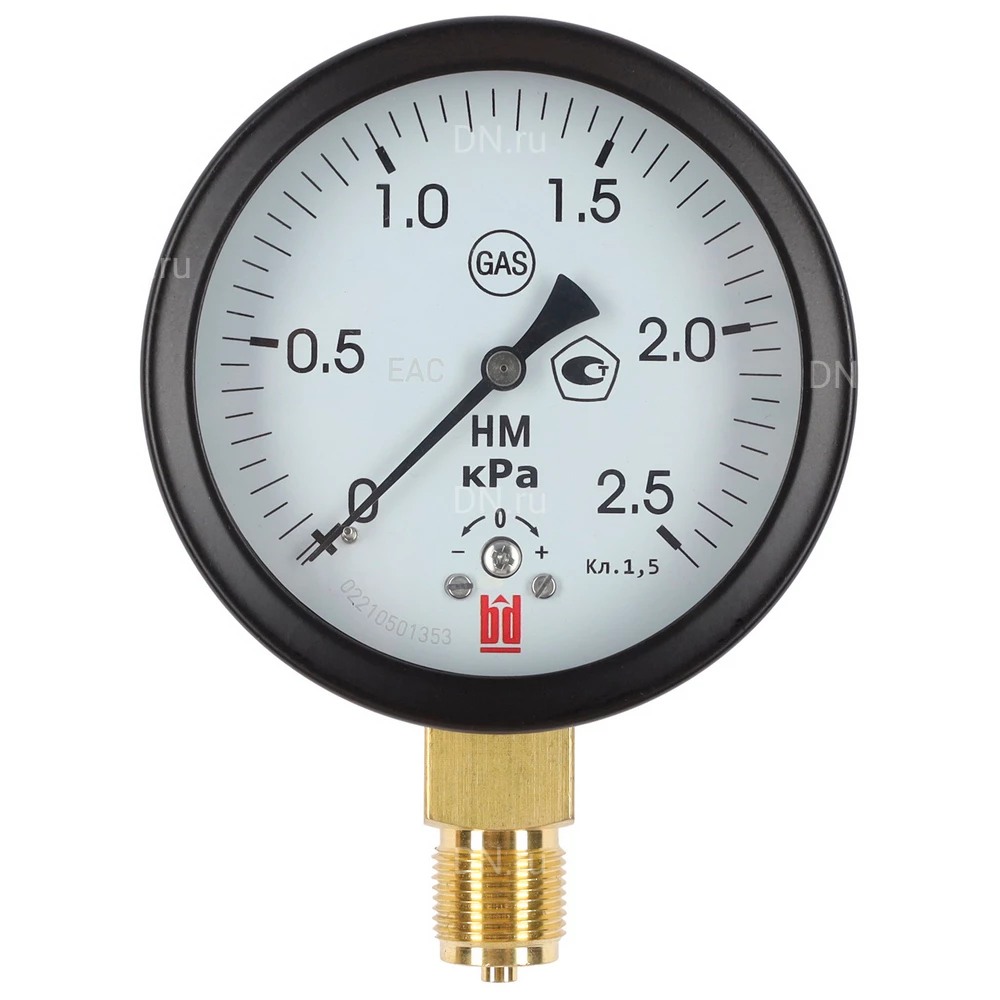 Напоромер радиальный BD НМ 100Р (0-40)кПа, кл.1.5, М20х1.5 диаметр корпуса 100мм, тип - НМ, радиальное присоединение, шкала (0-40кПа), резьба М20х1.5, класс точности 1.5, DIN-корпус черный