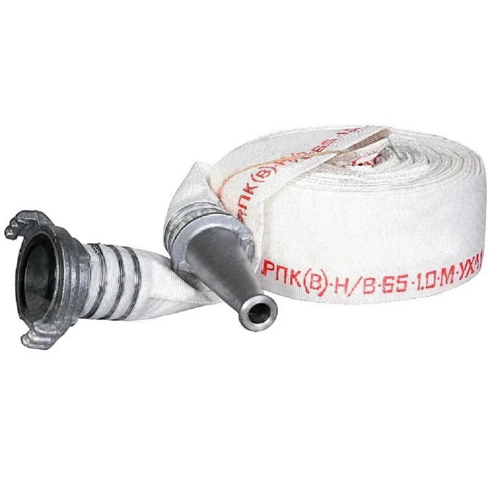 Рукав пожарный Русарсенал Селект РПМ(В)-65-1,6-УХЛ1 66 мм Ду65 Ру16, в комплекте головка и ствол ГР-65А И РС-70,01А